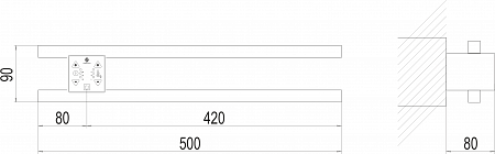 Полка Электро П2 ПРОФ 500х90 NEW Барнаул - фото 4